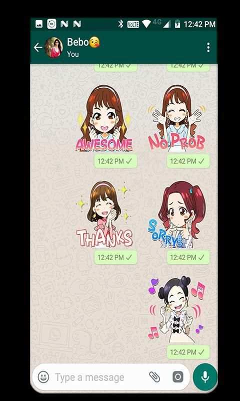 WAStickerApps Korean Idol Stickers screenshot 2