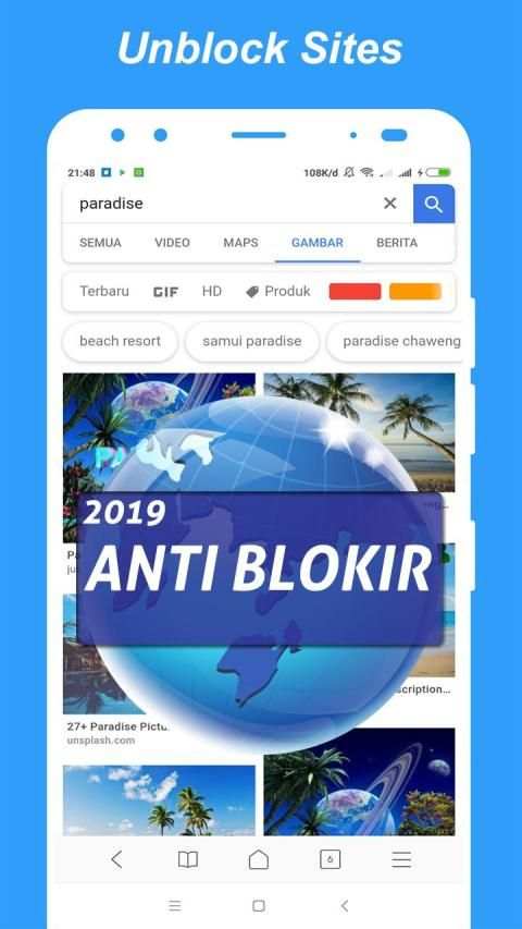 Browser Anti Blokir : Faster Proxy screenshot 1