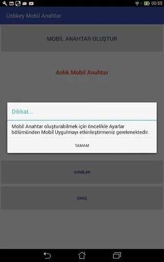 Usbkey Mobil Anahtar v2.0 screenshot 1