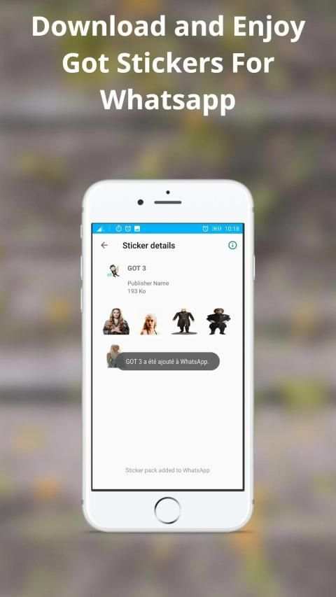 WAStickerApps - GameOf throns Sticker Pack स्क्रीनशॉट 1