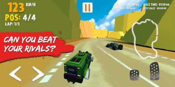 Car Racing - 3D Car Desert Race स्क्रीनशॉट 2