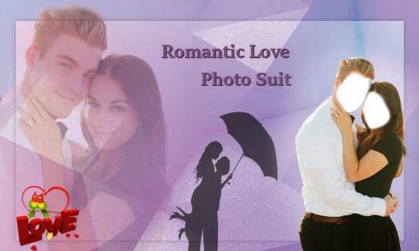 Romantic love couple Photo suit screenshot 4