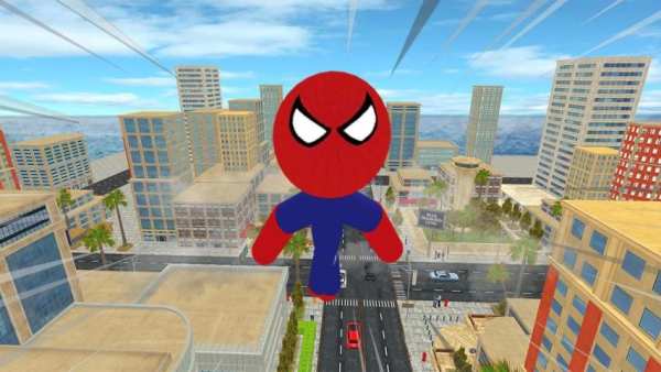 Spider Stickman Rescue City Gangstar Crime स्क्रीनशॉट 1