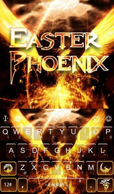 Easter Phoenix Keyboard Theme स्क्रीनशॉट 2
