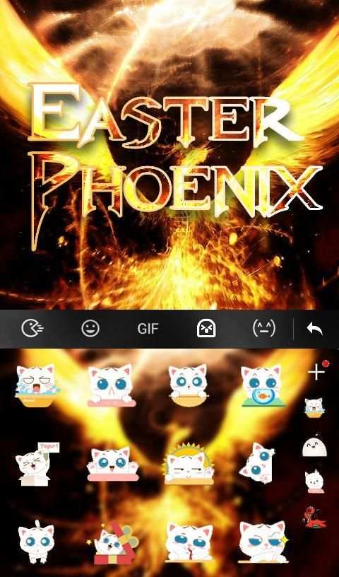 Easter Phoenix Keyboard Theme स्क्रीनशॉट 5