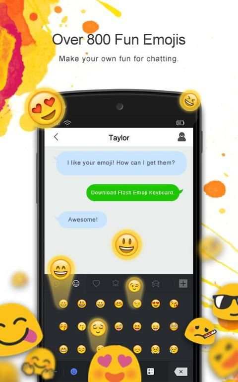Flash Emoji Keyboard स्क्रीनशॉट 7