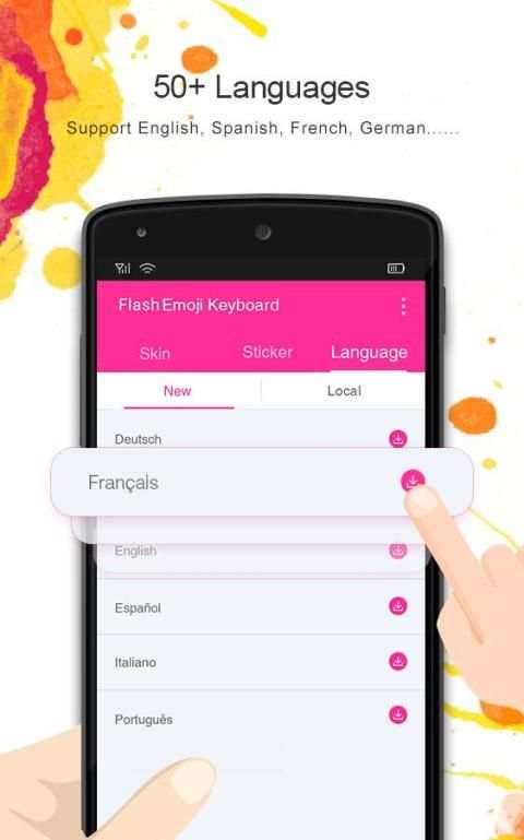 Flash Emoji Keyboard स्क्रीनशॉट 4