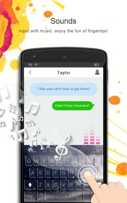 Flash Emoji Keyboard स्क्रीनशॉट 1