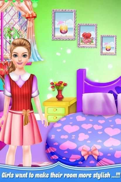 School Girls Weekend Home Washing Laundry games screenshot 2