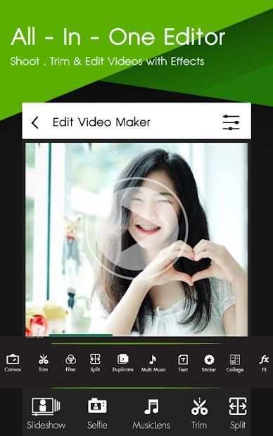 แต่งวีดีโอ ตัดต่อวิดีโอฟรี screenshot 1