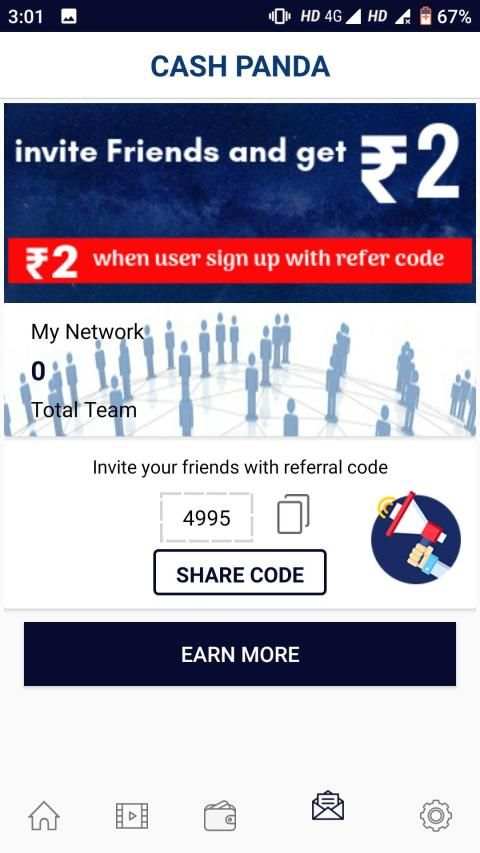 Cash Panda - Earn Indian Rupees screenshot 1