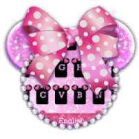 Pink Cute Minny Kitty Keyboard Theme on 9Apps