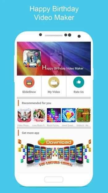 Happy Birthday Video Maker स्क्रीनशॉट 3