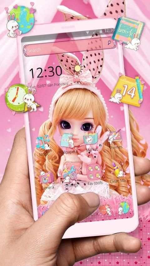Beautiful Doll Theme screenshot 1
