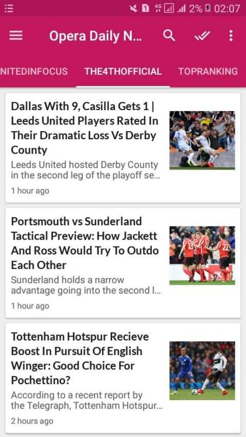 Opera Daily News screenshot 2