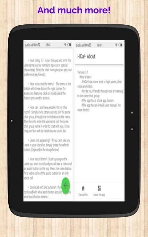 HiDa! - Simple and Secure Group Video Conferences screenshot 1