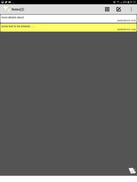 NotePad - Free App स्क्रीनशॉट 1