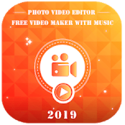 Photo Video Editor - Free Video Maker With Music आइकन