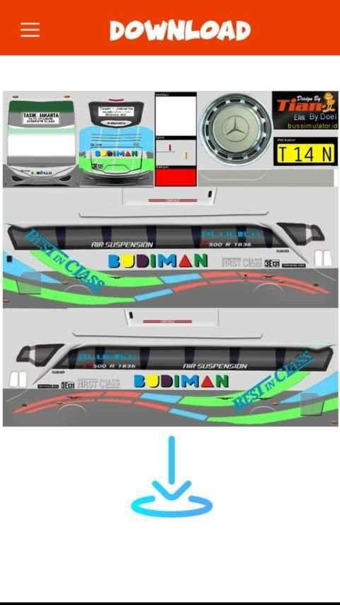 Livery Bussid Budiman screenshot 6