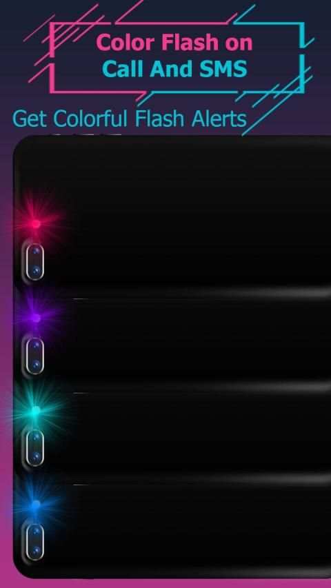 Brightest Color Flashlight: Flash Alert, LED light स्क्रीनशॉट 3