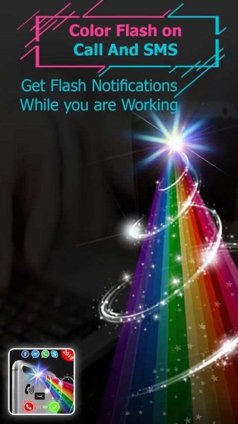 Brightest Color Flashlight: Flash Alert, LED light स्क्रीनशॉट 2