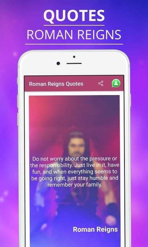 WWE Roman Reigns Quotes/Status स्क्रीनशॉट 1
