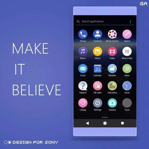 O Theme - XPERIA ON™ screenshot 1
