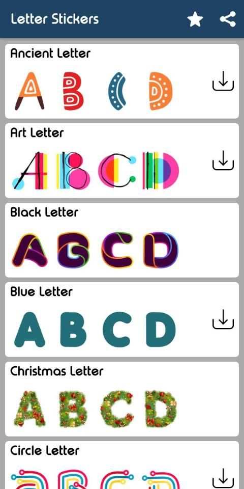 Letter WAStickerApp - Letter Stickers for Whatsapp screenshot 24