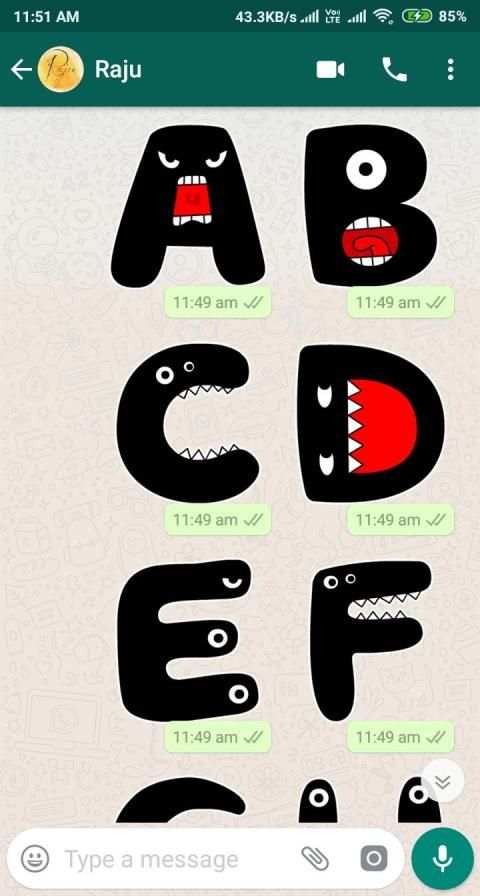 Letter WAStickerApp - Letter Stickers for Whatsapp screenshot 3