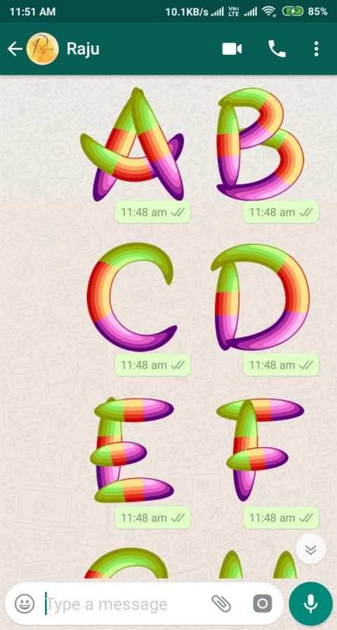 Letter WAStickerApp - Letter Stickers for Whatsapp screenshot 20