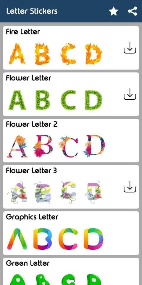 Letter WAStickerApp - Letter Stickers for Whatsapp screenshot 7
