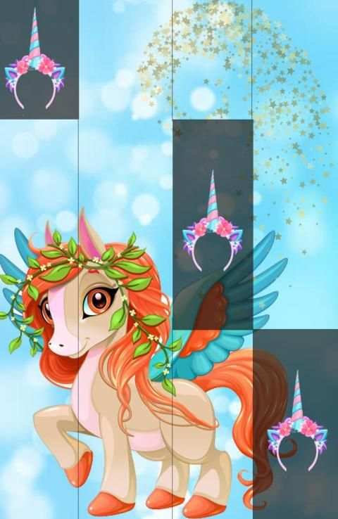 Poney Piano Unicorn Tiles Horse Game screenshot 1