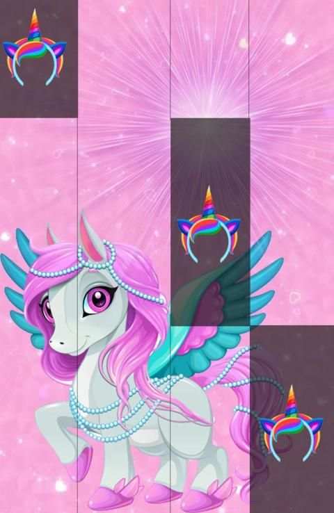 Poney Piano Unicorn Tiles Horse Game स्क्रीनशॉट 3