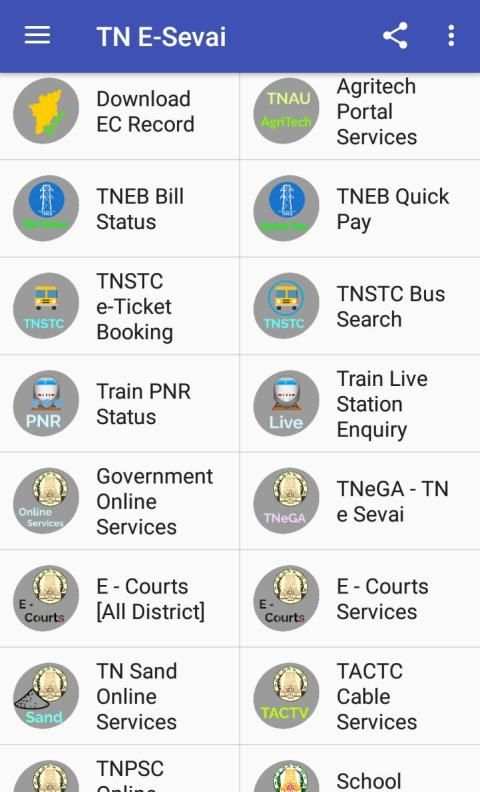 இ சேவை : TN E-Sevai : Aadhaar¦Voter¦Ration¦Pan screenshot 6