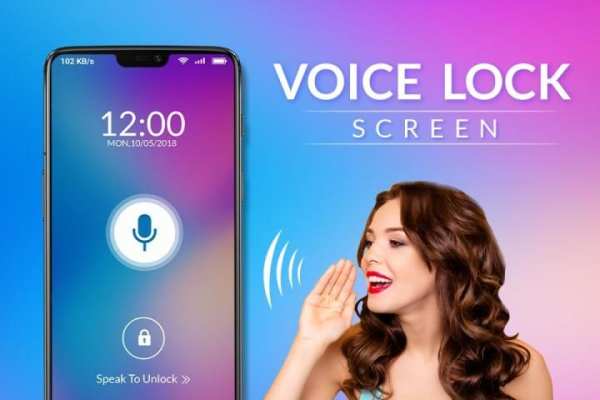 Voice Phone Lock Screen : UnLock Speak AppLock screenshot 1