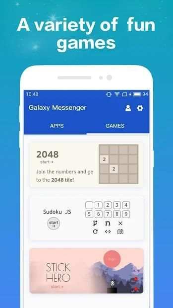 Galaxy Messenger screenshot 2