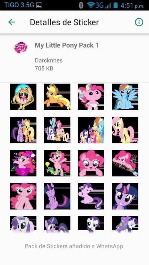 Stickers Sailor Pony 1 تصوير الشاشة