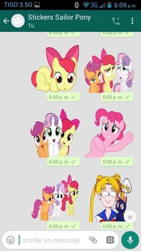 Stickers Sailor Pony 6 تصوير الشاشة