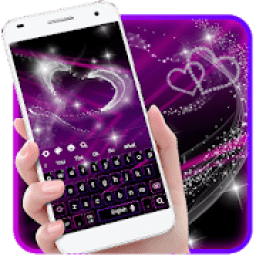 ikon Neon Purple Keyboard Theme