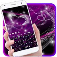 Neon Purple Keyboard Theme on 9Apps