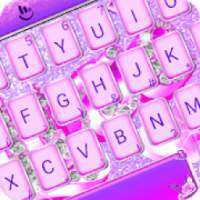 Purple Diamond Love Keyboard Theme on 9Apps