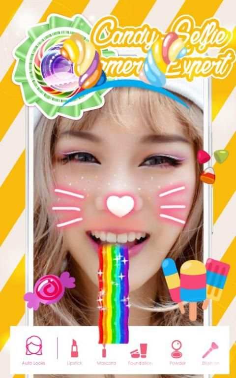 Sweet Candy-Selfie Camera Expert screenshot 1