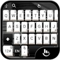 White Black Piano Style Keyboard Theme on 9Apps