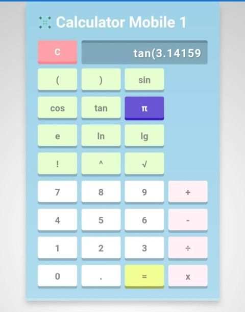 Calculator Mobile 1 screenshot 1
