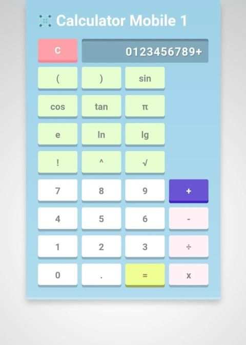 Calculator Mobile 1 screenshot 2
