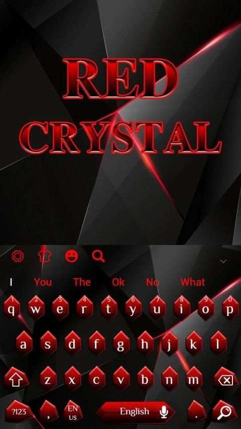 Black Red Crystal Diamond Keyboard स्क्रीनशॉट 3