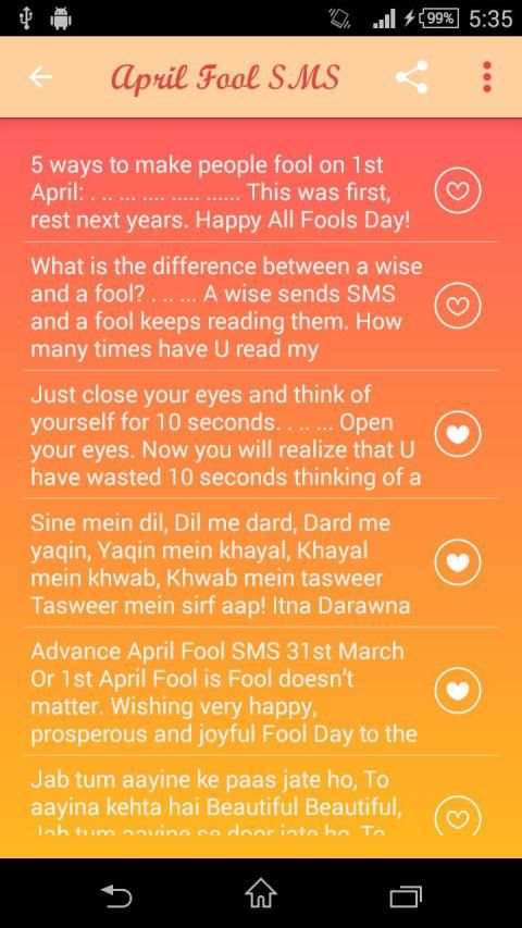 April Fool SMS स्क्रीनशॉट 3