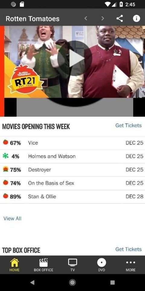 Unofficial for Rotten tomatoes 2 تصوير الشاشة