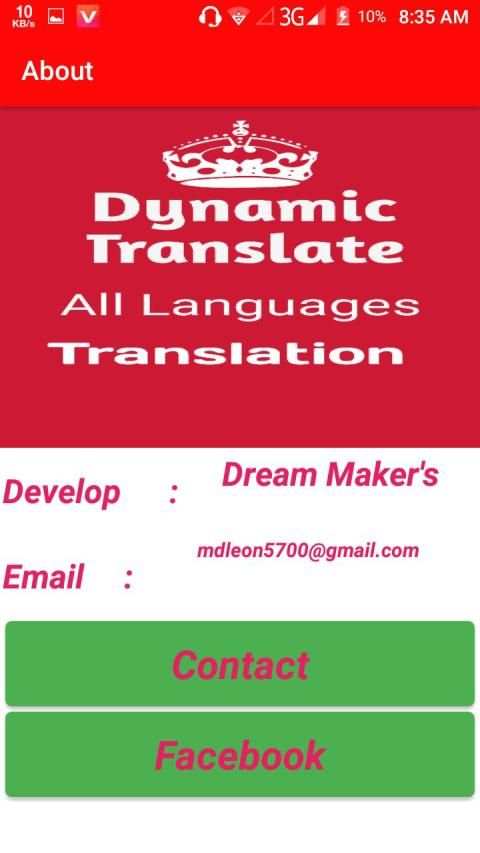 Dynamic Translation & Dictionary App screenshot 1