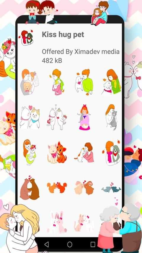 WAStickerApps Kiss स्क्रीनशॉट 2